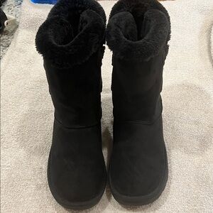 Women's Black Winter Boots Sz 8